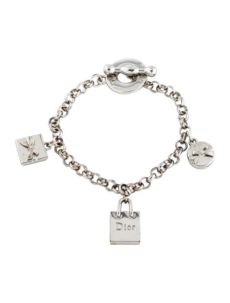 dior sterling silver bracelet|christian dior studded friendship bracelet.